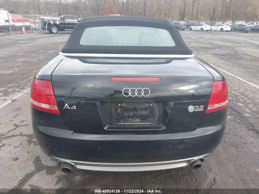 2009 Audi A4 3.2 Special Edition VIN: WAUDH48H09K008500 Lot: 40924126