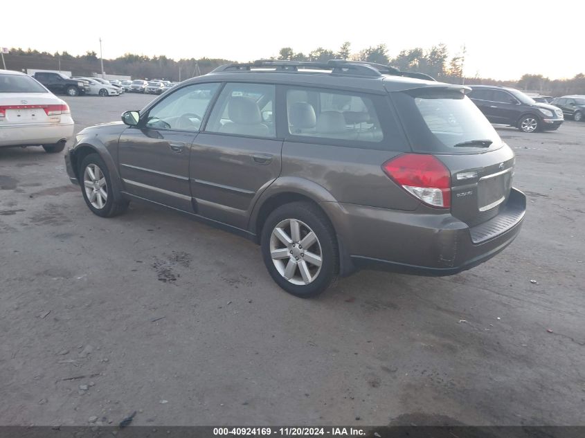 2008 Subaru Outback 2.5I Limited/2.5I Limited L.l. Bean Edition VIN: 4S4BP62C387358657 Lot: 40924169