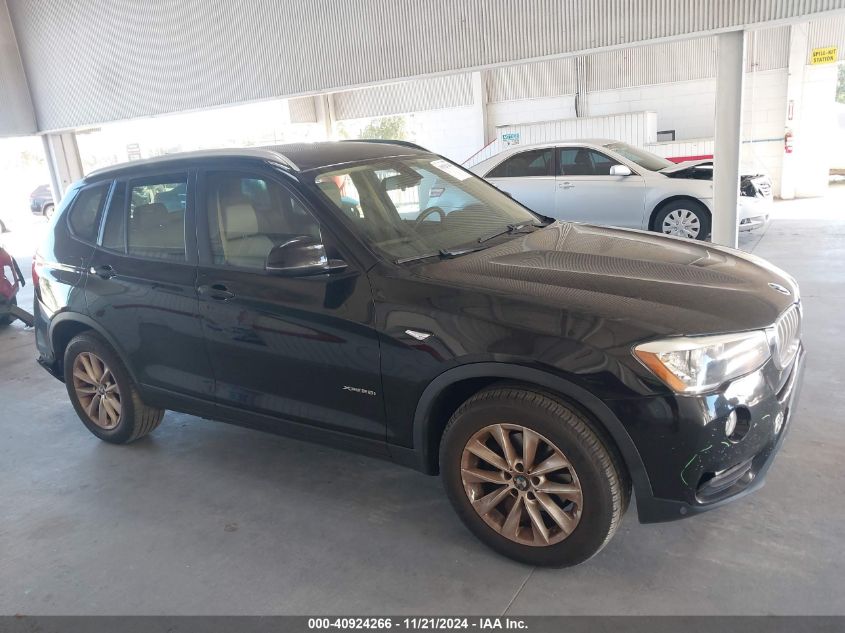 2015 BMW X3 xDrive28I VIN: 5UXWX9C59F0D56961 Lot: 40924266