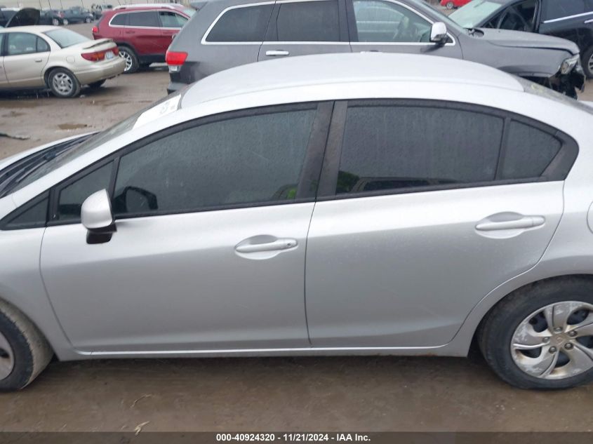 2013 Honda Civic Lx VIN: 19XFB2F54DE094206 Lot: 40924320