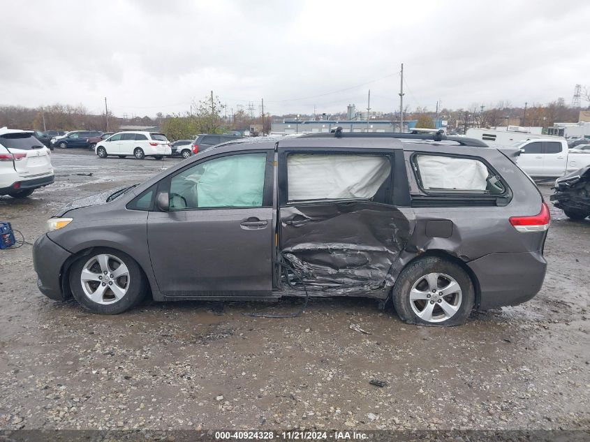 2012 Toyota Sienna Le V6 8 Passenger VIN: 5TDKK3DC6CS262308 Lot: 40924328