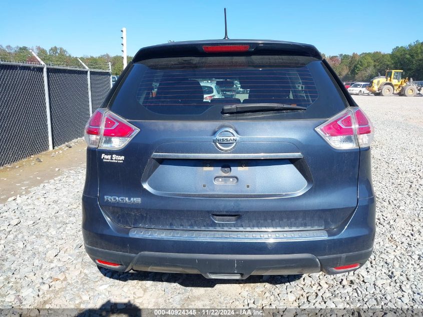 2016 Nissan Rogue S VIN: KNMAT2MT6GP653770 Lot: 40924345