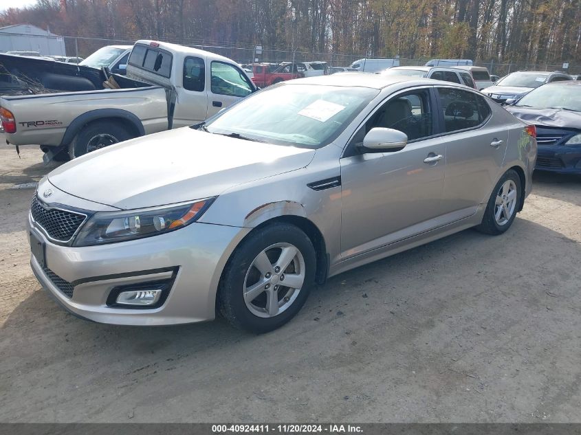 2015 Kia Optima Lx VIN: 5XXGM4A76FG437126 Lot: 40924411