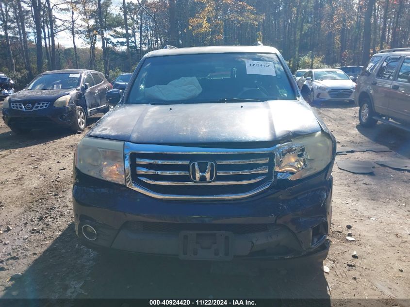 2012 Honda Pilot Touring VIN: 5FNYF4H94CB020835 Lot: 40924420