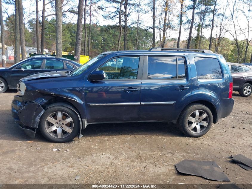 2012 Honda Pilot Touring VIN: 5FNYF4H94CB020835 Lot: 40924420