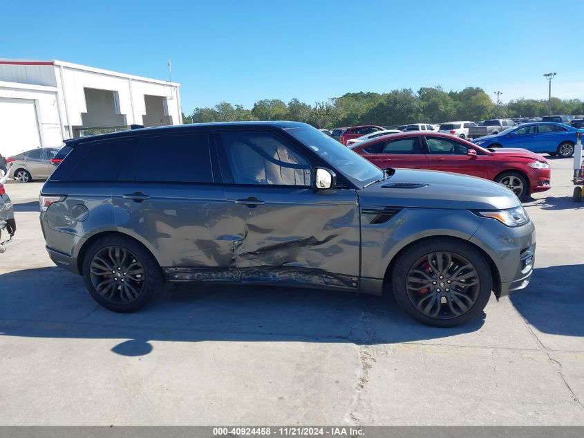 2017 Land Rover Range Rover Sport 3.0L V6 Supercharged Hse Dynamic VIN: SALWV2FV0HA134208 Lot: 40924458