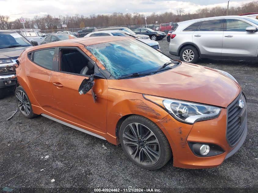 2016 Hyundai Veloster Turbo VIN: KMHTC6AE4GU302911 Lot: 40924462