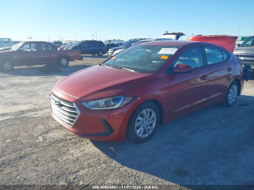 2017 Hyundai Elantra Se VIN: 5NPD74LF9HH1Q4Q22 Lot: 40924491