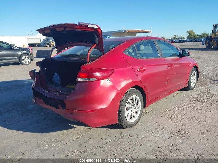 2017 Hyundai Elantra Se VIN: 5NPD74LF9HH1Q4Q22 Lot: 40924491