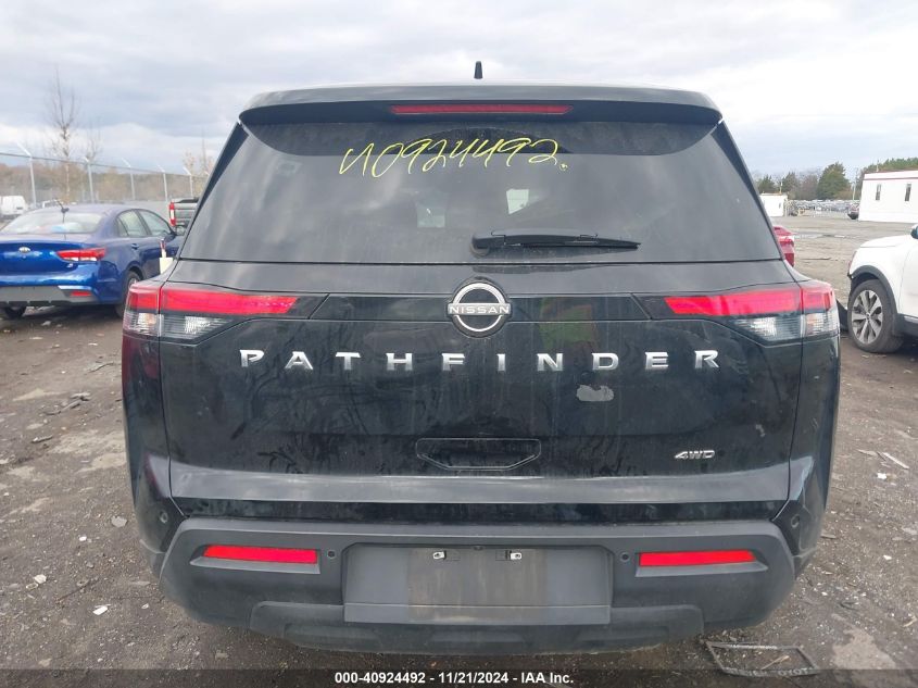 2022 Nissan Pathfinder S 4Wd VIN: 5N1DR3AC5NC255195 Lot: 40924492