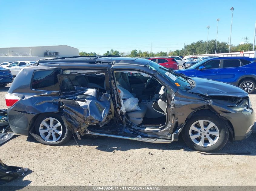 2013 Toyota Highlander Se V6 VIN: 5TDZK3EH1DS130017 Lot: 40924571