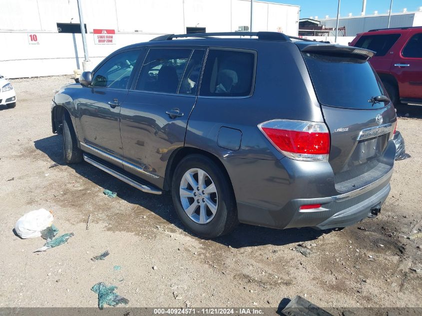 VIN 5TDZK3EH1DS130017 2013 Toyota Highlander, Se V6 no.3