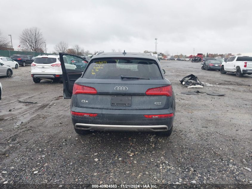 2018 Audi Q5 2.0T Premium/2.0T Tech Premium VIN: WA1BNAFYXJ2227824 Lot: 40924583