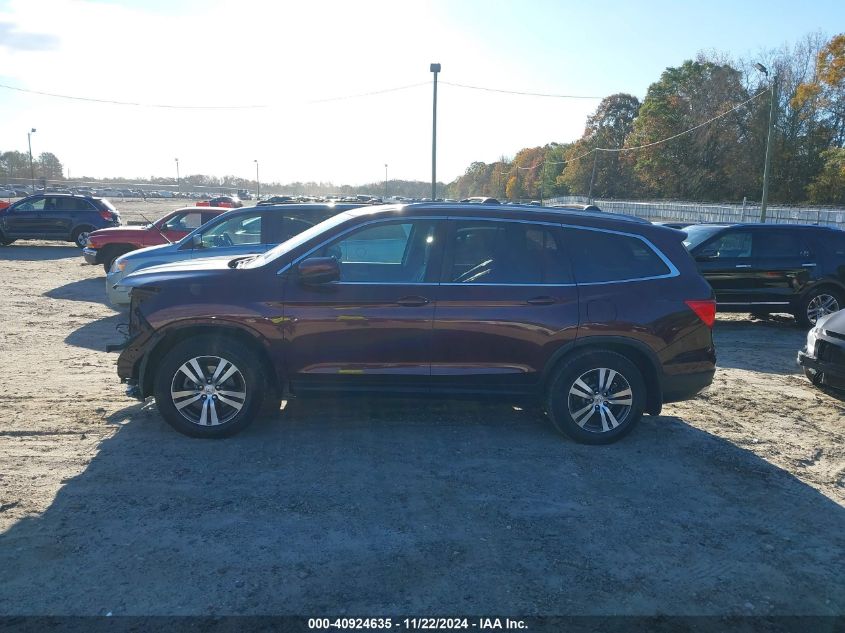 2016 Honda Pilot Ex-L VIN: 5FNYF5H50GB028293 Lot: 40924635