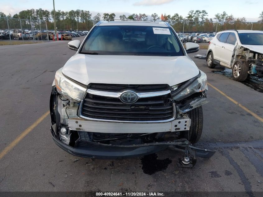 2016 Toyota Highlander Limited Platinum V6 VIN: 5TDYKRFH0GS152530 Lot: 40924641