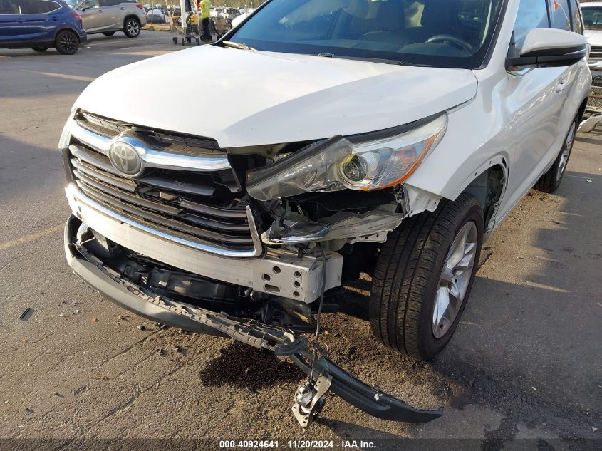 2016 Toyota Highlander Limited Platinum V6 VIN: 5TDYKRFH0GS152530 Lot: 40924641