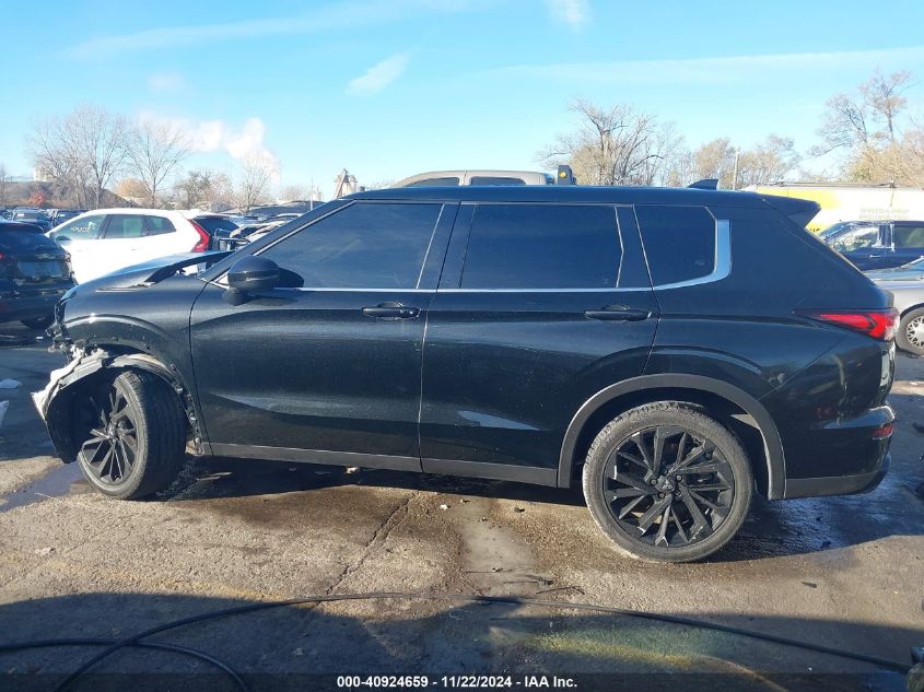 2022 Mitsubishi Outlander Black Edition VIN: JA4J4UA87NZ078695 Lot: 40924659