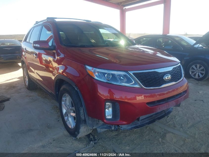 2014 Kia Sorento Lx VIN: 5XYKT3A6XEG437283 Lot: 40924686