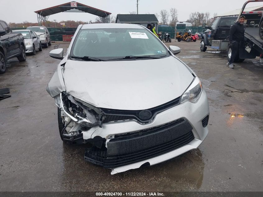 2014 Toyota Corolla Le VIN: 2T1BURHE3EC126416 Lot: 40924700