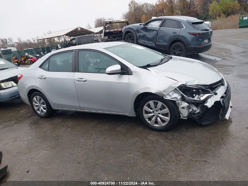 2014 Toyota Corolla Le VIN: 2T1BURHE3EC126416 Lot: 40924700