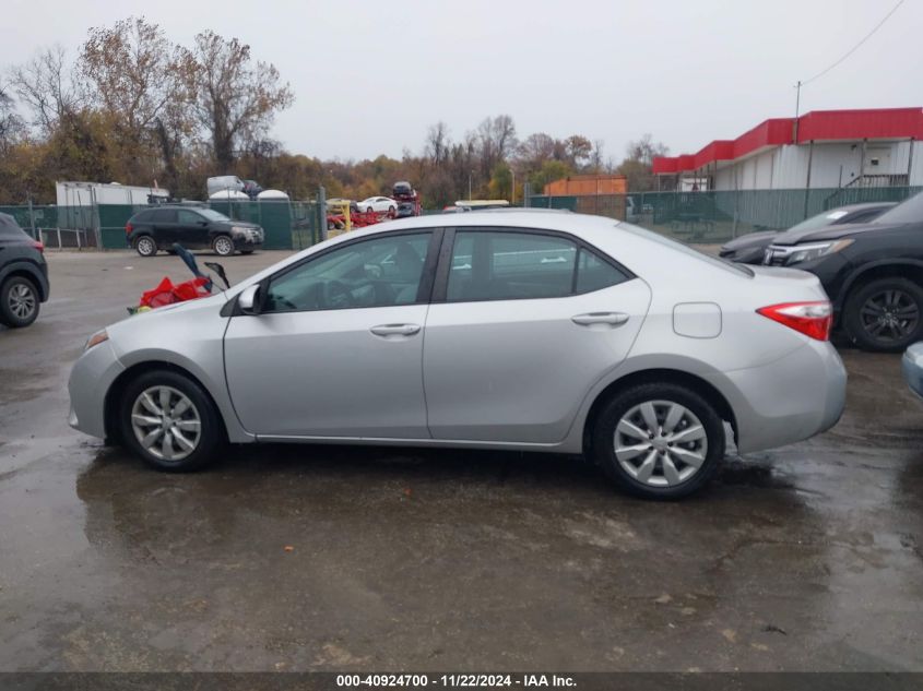 2014 Toyota Corolla Le VIN: 2T1BURHE3EC126416 Lot: 40924700