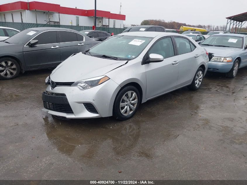 2014 Toyota Corolla Le VIN: 2T1BURHE3EC126416 Lot: 40924700