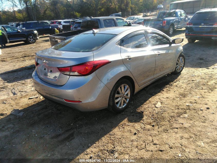 2015 Hyundai Elantra Se VIN: 5NPDH4AEXFH599044 Lot: 40924790