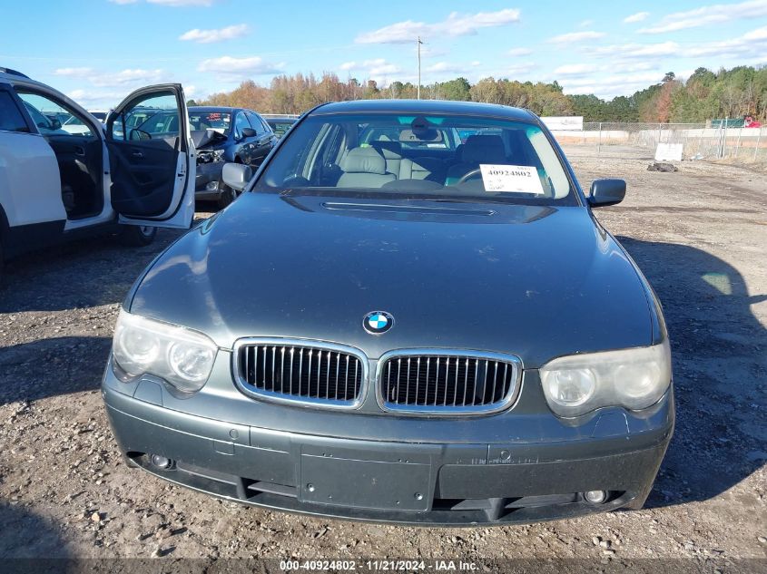 2003 BMW 745I VIN: WBAGL63403DP67753 Lot: 40924802