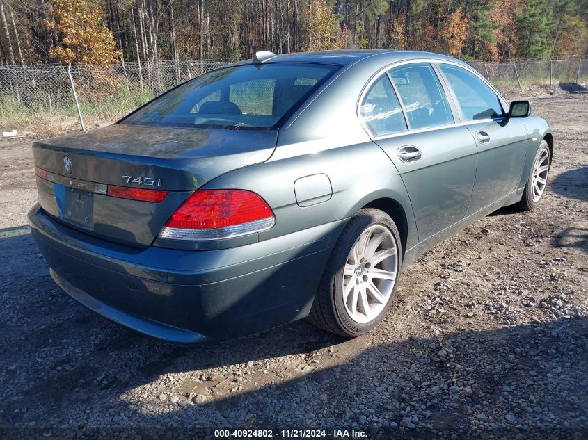 2003 BMW 745I VIN: WBAGL63403DP67753 Lot: 40924802