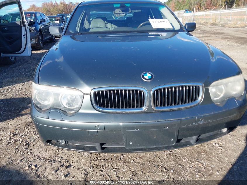 2003 BMW 745I VIN: WBAGL63403DP67753 Lot: 40924802