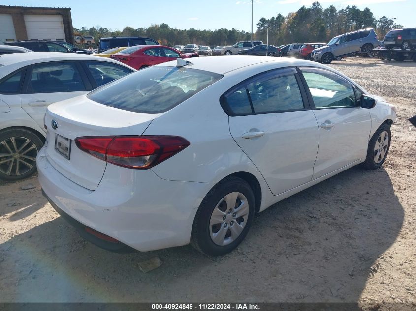 2017 Kia Forte Lx VIN: 3KPFK4A7XHE123508 Lot: 40924849