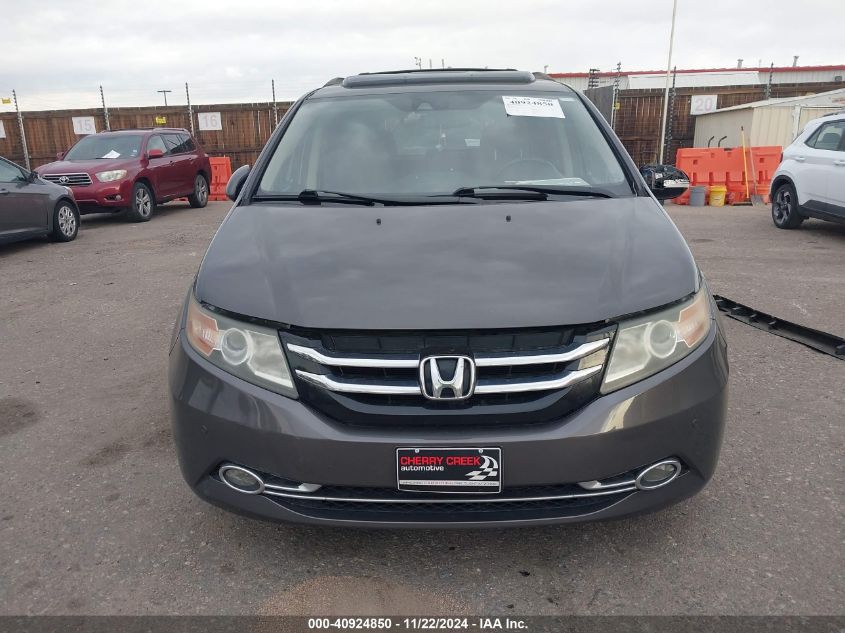 2014 Honda Odyssey Touring/Touring Elite VIN: 5FNRL5H91EB038330 Lot: 40924850