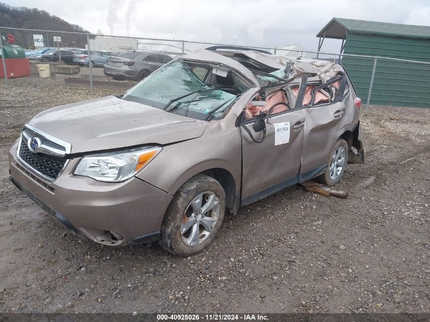 2015 Subaru Forester 2.5I Premium VIN: JF2SJADC4FH424406 Lot: 40925026