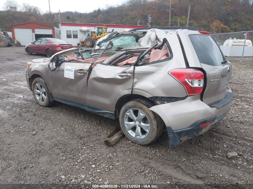 2015 Subaru Forester 2.5I Premium VIN: JF2SJADC4FH424406 Lot: 40925026