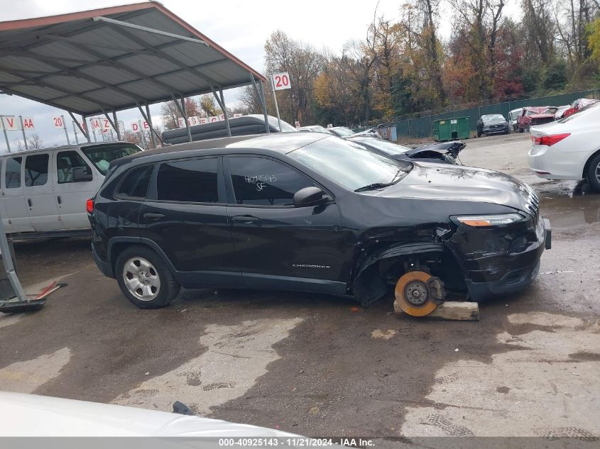 2014 Jeep Cherokee Sport VIN: 1C4PJLAB9EW319186 Lot: 40925143