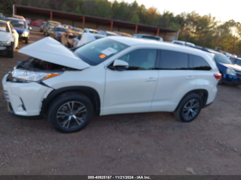 2018 Toyota Highlander Le VIN: 5TDZZRFH4JS254923 Lot: 40925167