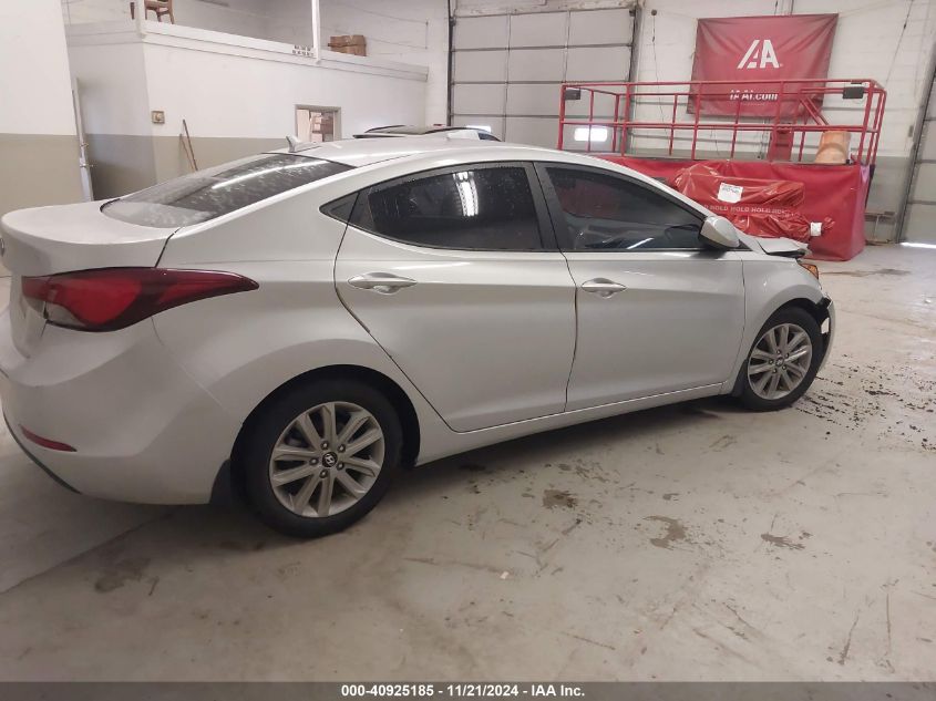 2015 Hyundai Elantra Se VIN: KMHDH4AE4FU276416 Lot: 40925185