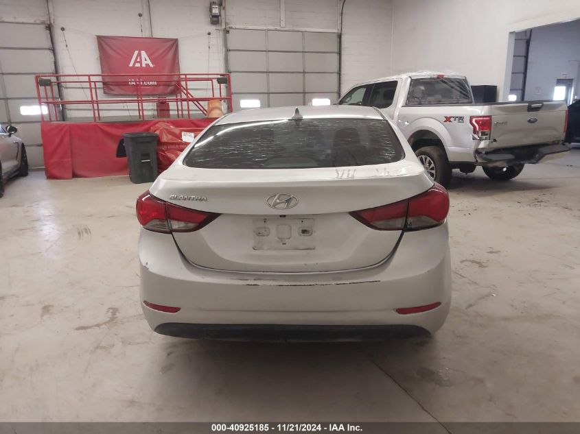 2015 Hyundai Elantra Se VIN: KMHDH4AE4FU276416 Lot: 40925185