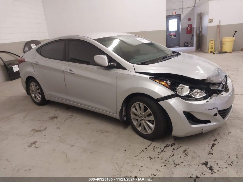 2015 HYUNDAI ELANTRA SE - KMHDH4AE4FU276416