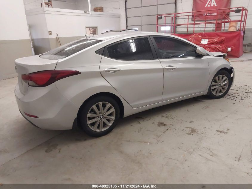 2015 Hyundai Elantra Se VIN: KMHDH4AE4FU276416 Lot: 40925185