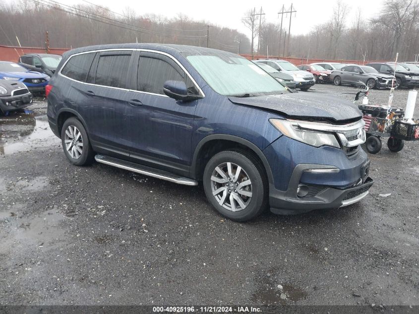 2019 Honda Pilot Ex-L VIN: 5FNYF6H57KB038642 Lot: 40925196