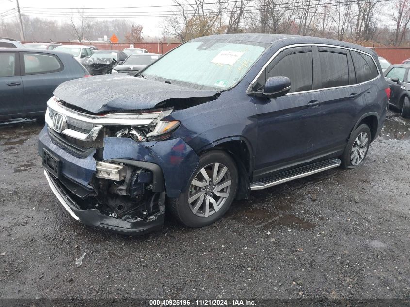 2019 Honda Pilot Ex-L VIN: 5FNYF6H57KB038642 Lot: 40925196