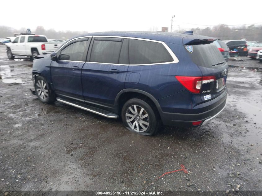 2019 Honda Pilot Ex-L VIN: 5FNYF6H57KB038642 Lot: 40925196