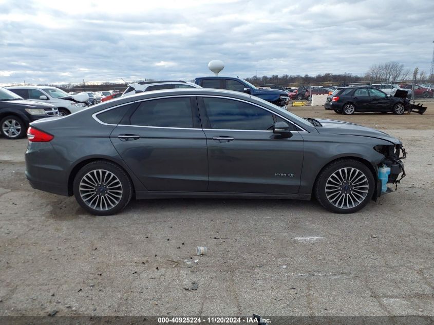 2017 Ford Fusion Hybrid Se VIN: 3FA6P0LUXHR271217 Lot: 40925224