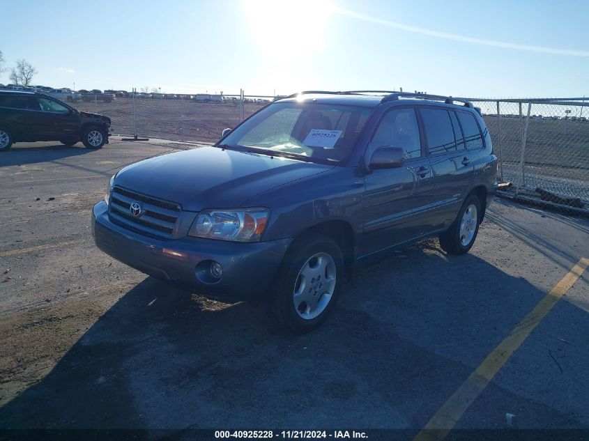 2007 Toyota Highlander Limited V6 VIN: JTEEP21A870207892 Lot: 40925228