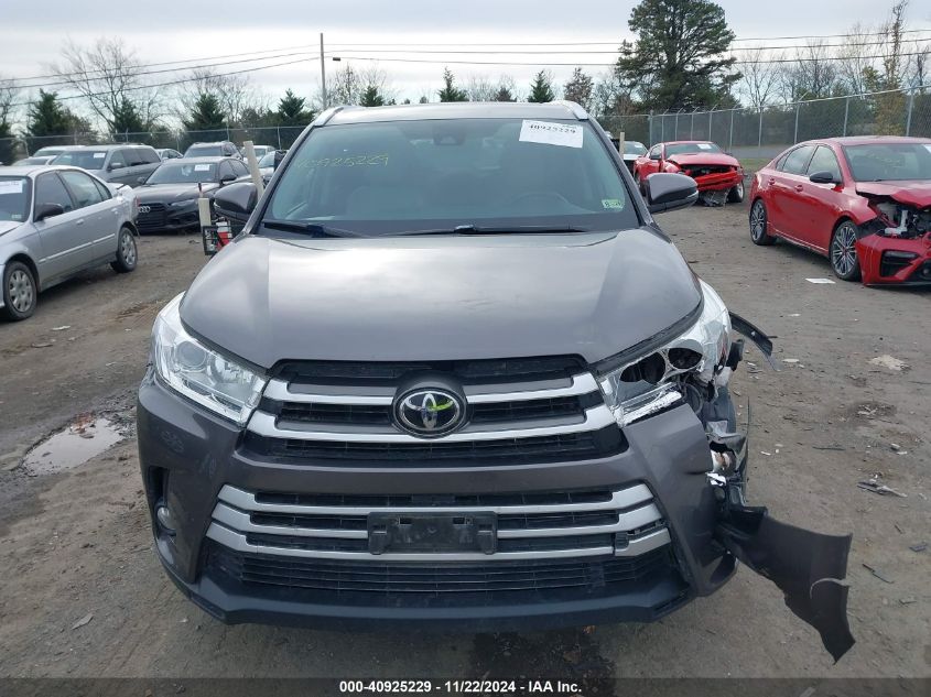 2019 Toyota Highlander Xle VIN: 5TDJZRFH3KS607117 Lot: 40925229