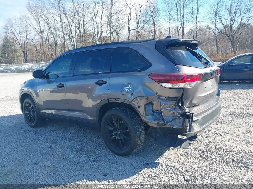 2019 TOYOTA HIGHLANDER SE - 5TDJZRFH5KS961785