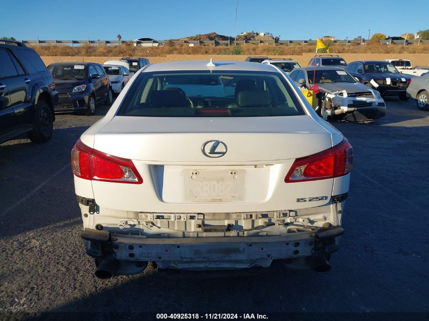 2011 LEXUS IS 250 VIN: JTHBF5C26B5140852