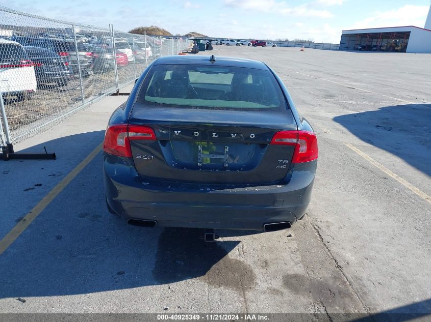 2015 Volvo S60 T5 Premier Plus VIN: YV1612TC5F2318129 Lot: 40925349