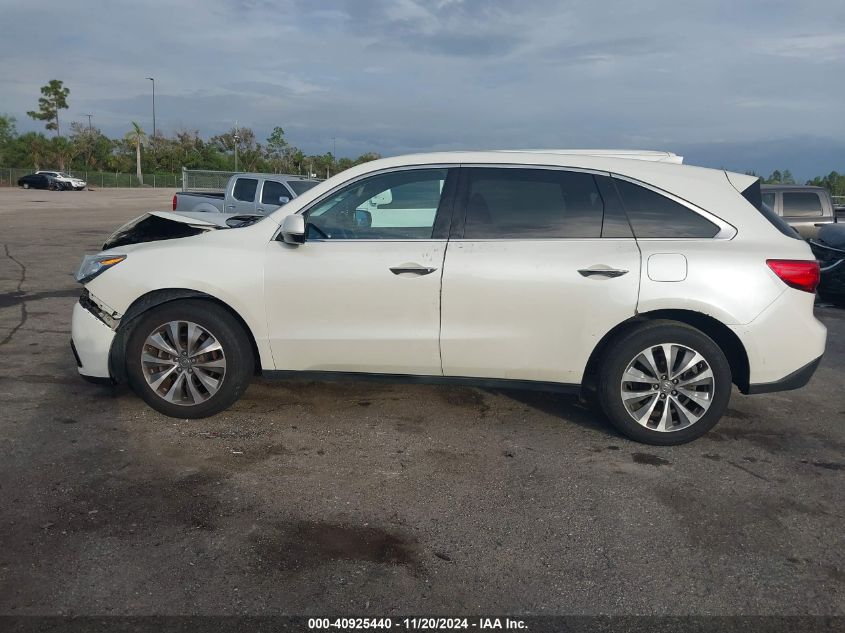 2015 Acura Mdx Technology Package VIN: 5FRYD4H48FB007308 Lot: 40925440